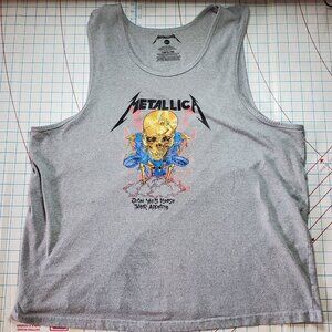 Metallica Tank Top Sleeveless 4Xlarge Grey Soon You'll Please Their Appetite
